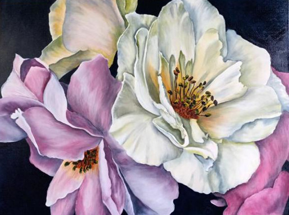 Blossoms of Contrast